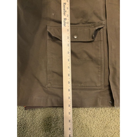 CARHARTT Field Jacket Mens Waterproof Lined Swing Canvas Chore Coat Brown XL - Picture 5 of 5